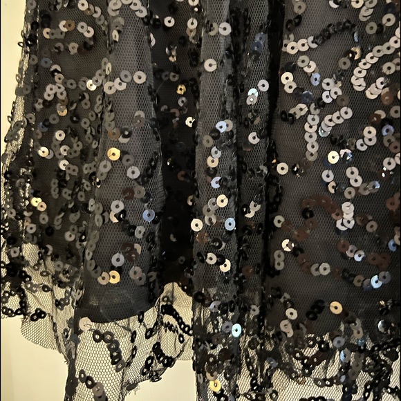 Black sequin short skirt medium - Picture 3 of 7